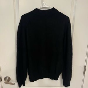 100% Real Cashmere High Neck Black Sweater (Size L, but fits as a M as well)